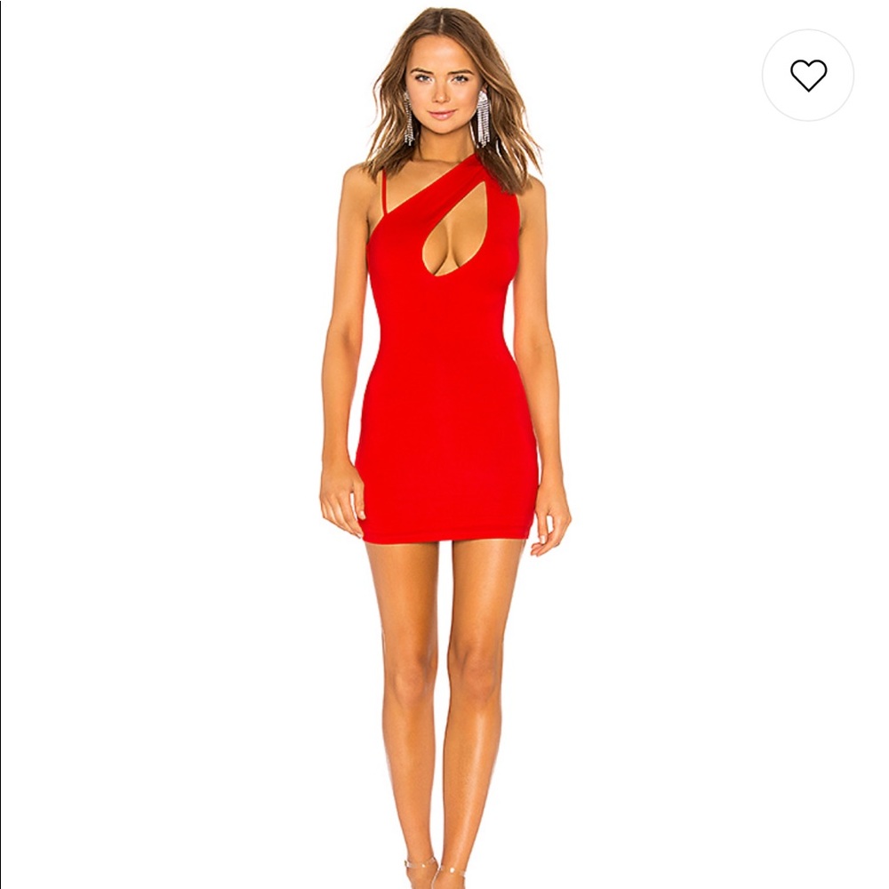 h:ours Safia Mini Dress in Lava Red from Revolve